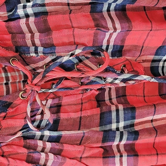 Free People Cloudbreaker Ref Plaid Tunic Size XSmall - Picture 5 of 14